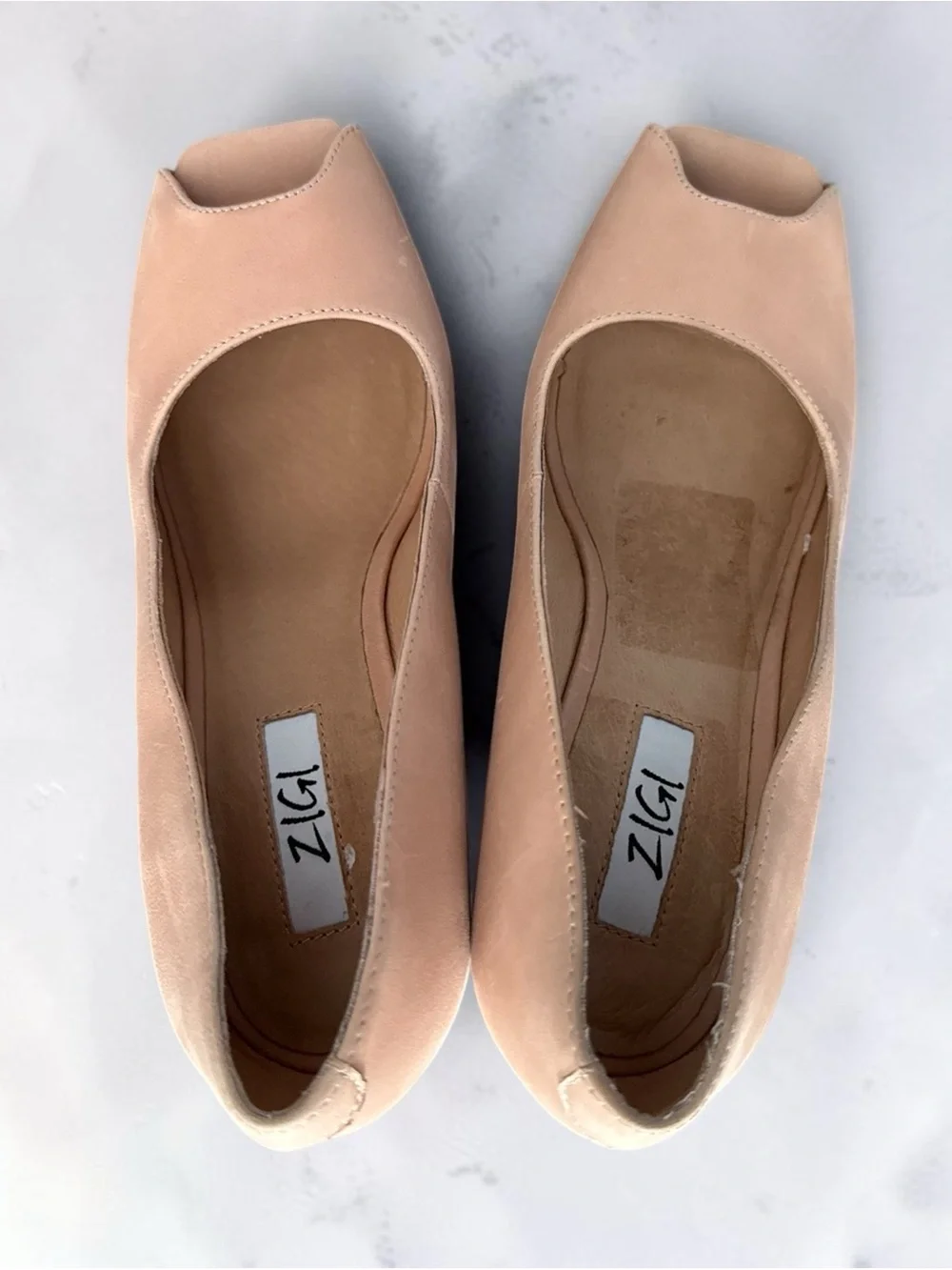Nwot Zigi Milluh Peep Toe Platform Wedge Sandal